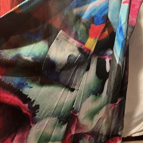 Womens retro jacket nwt polyester colorful trench coat - Picture 11 of 12